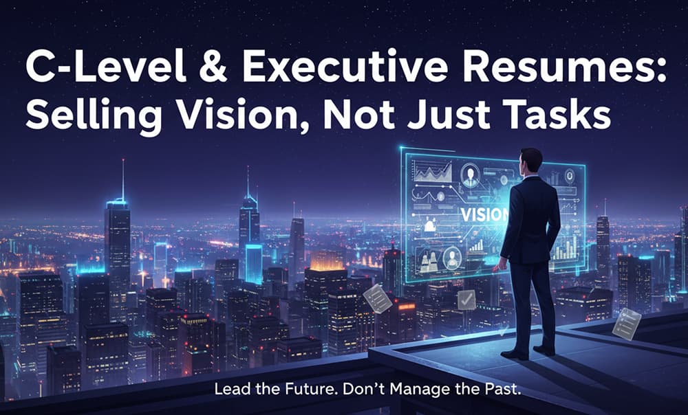 C-Level & Executive Resumes: Selling Vision, Not Just Tasks