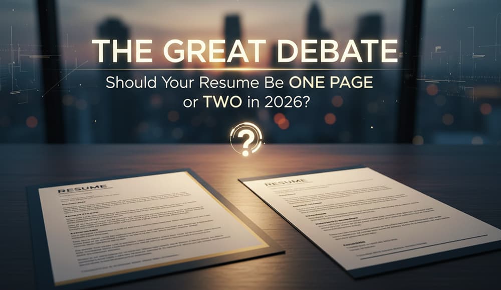 One Page vs. Two Page Resume: The Definitive Guide for 2026 Job Seekers