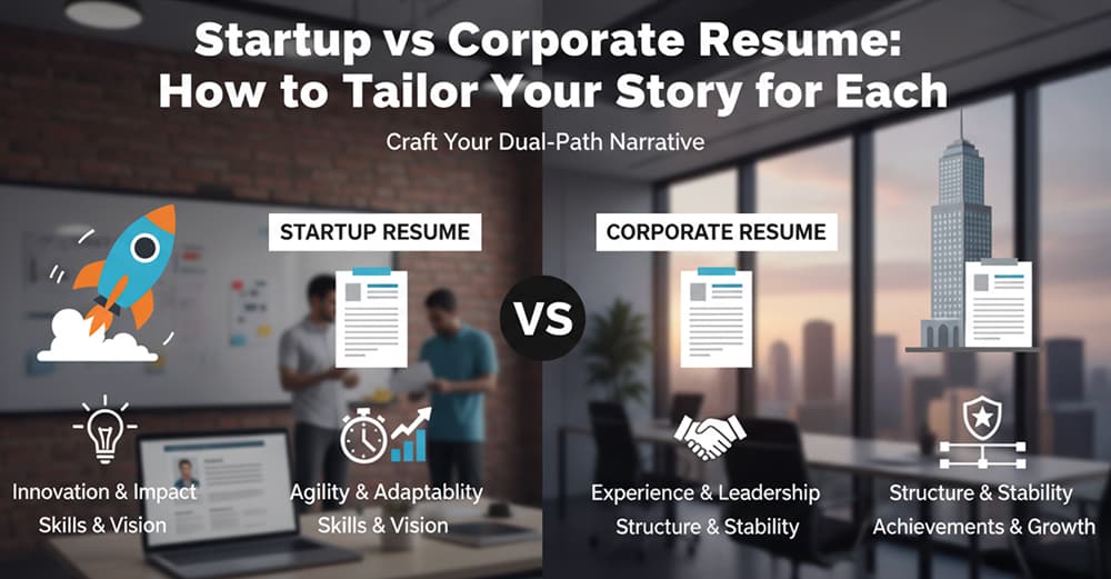 Startup vs Corporate Resume - Tailoring Your Story for Every Opportunity