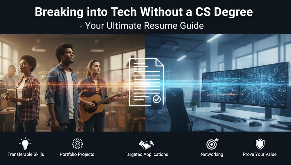 Breaking into Tech Without a CS Degree - Your Ultimate Resume Guide