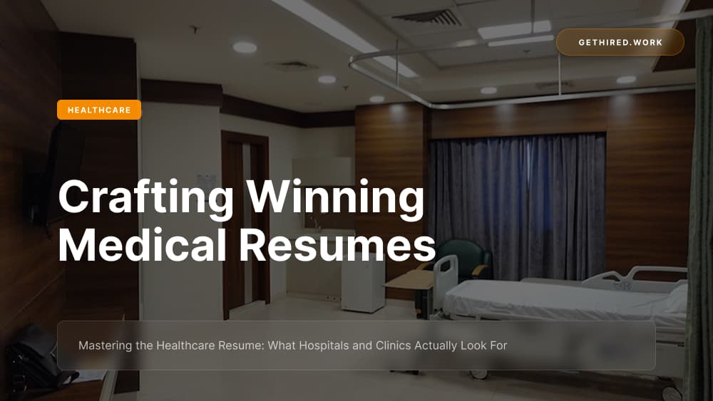 Mastering the Healthcare Resume: What Hospitals and Clinics Actually Look For